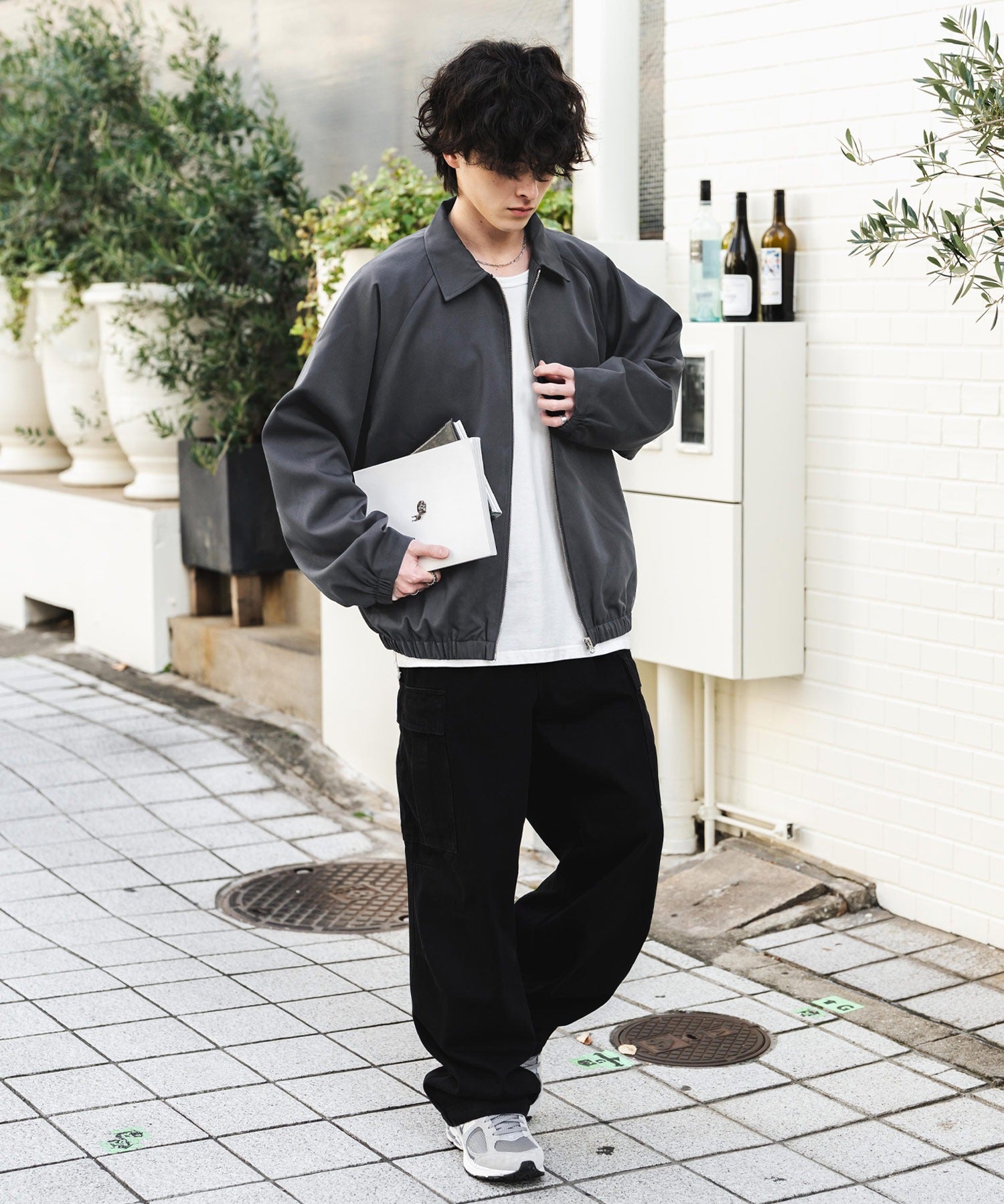 オーバーサイズドルマンスリーブショートブルゾン 13724