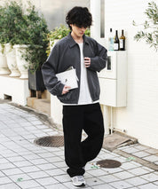 オーバーサイズドルマンスリーブショートブルゾン 13724