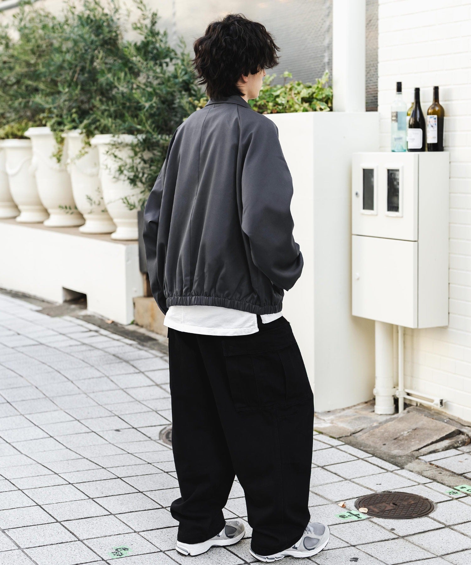 オーバーサイズドルマンスリーブショートブルゾン 13724