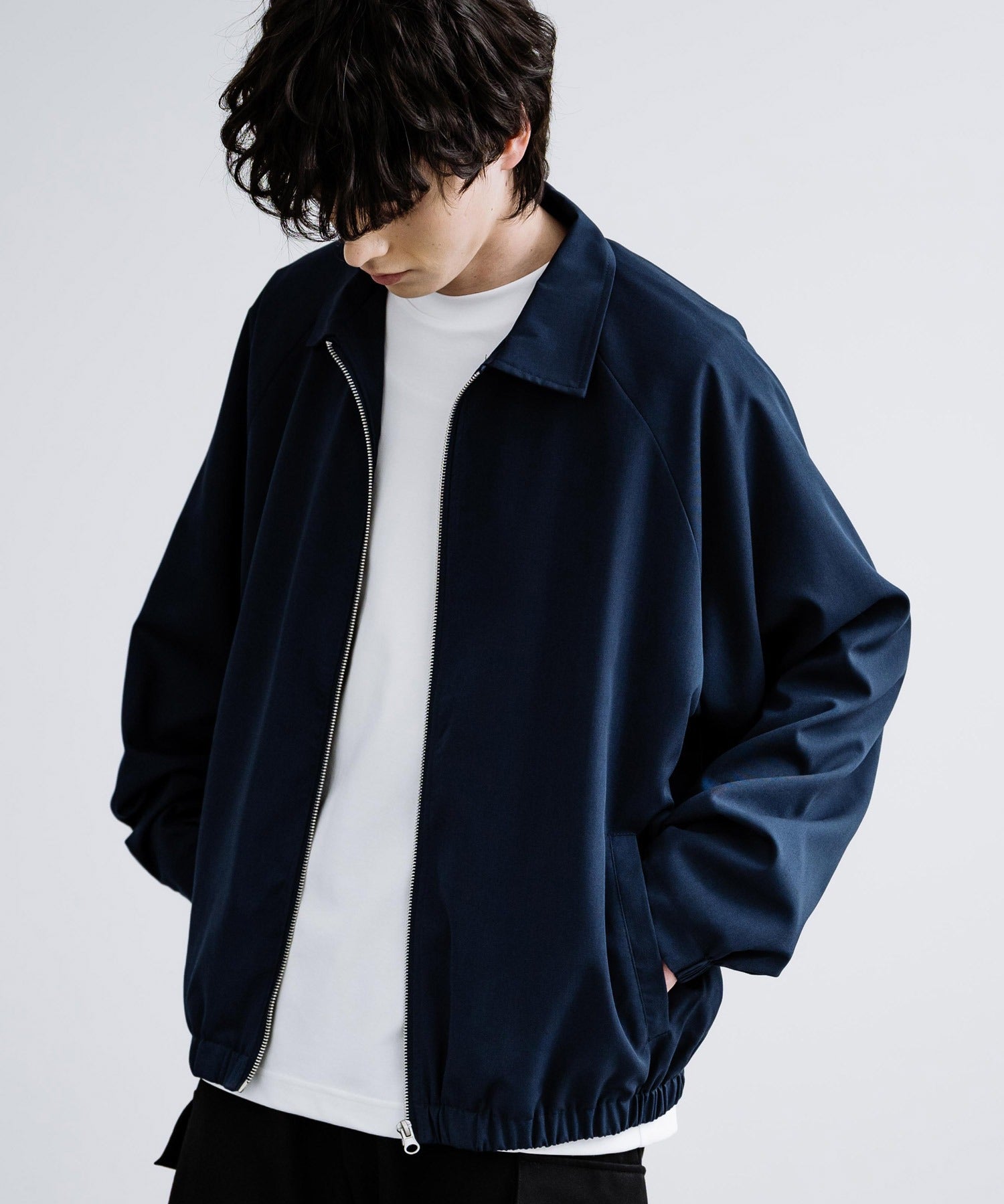 オーバーサイズドルマンスリーブショートブルゾン 13724