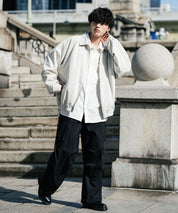 オーバーサイズドルマンスリーブショートブルゾン 13724