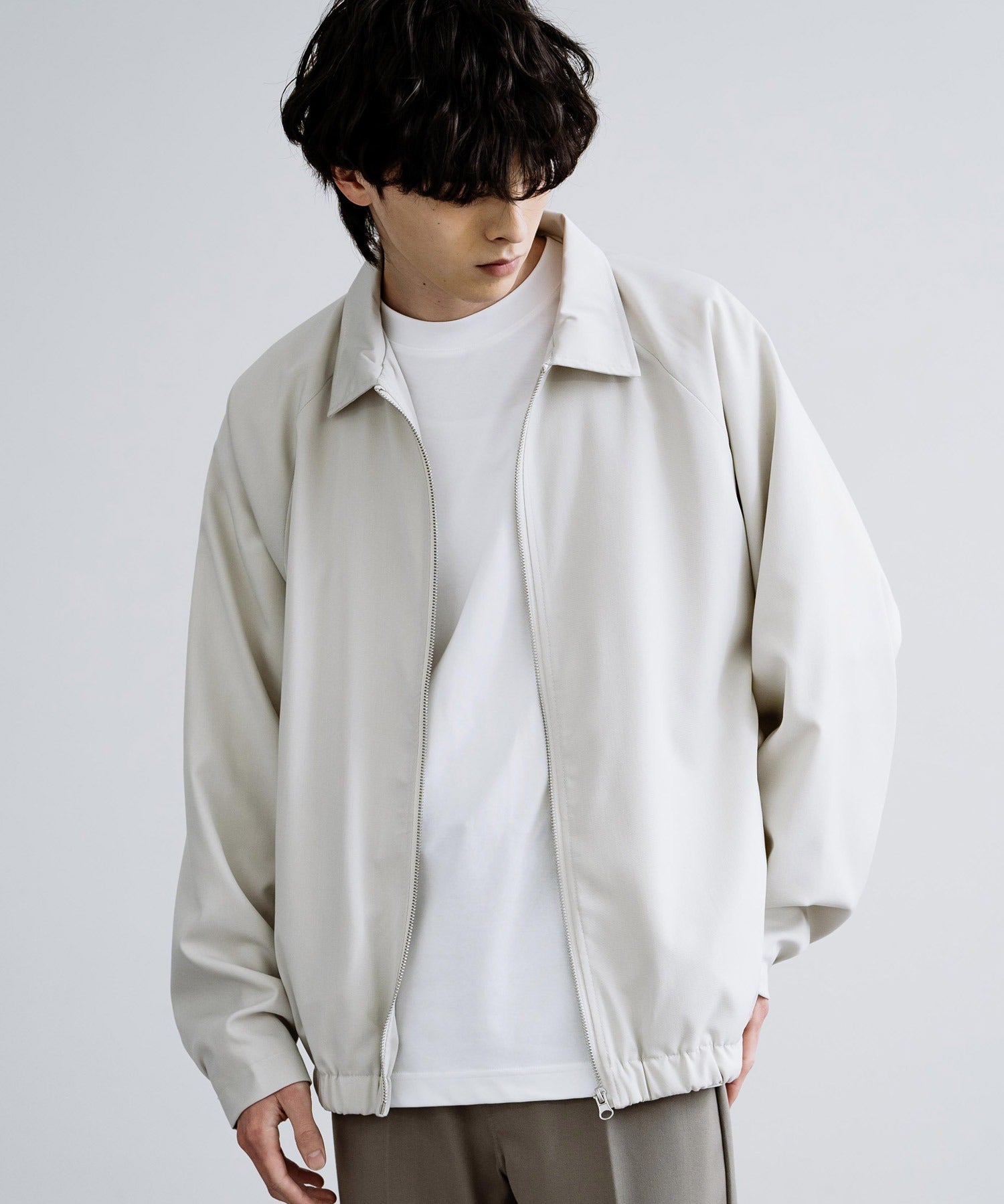 オーバーサイズドルマンスリーブショートブルゾン 13724