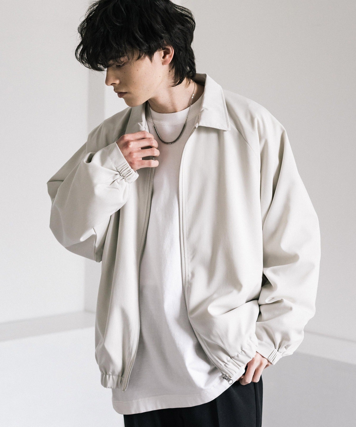 オーバーサイズドルマンスリーブショートブルゾン 13724