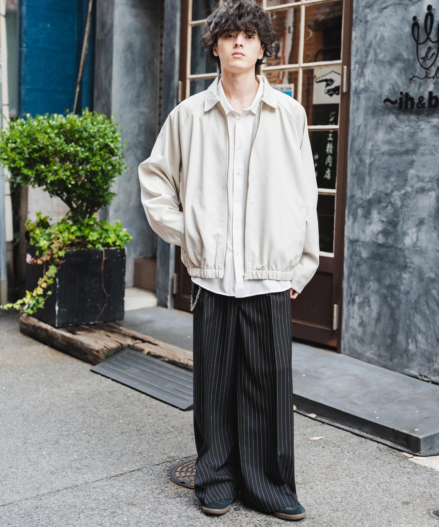 オーバーサイズドルマンスリーブショートブルゾン 13724