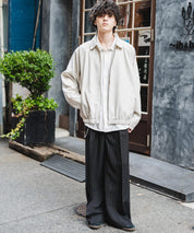 オーバーサイズドルマンスリーブショートブルゾン 13724