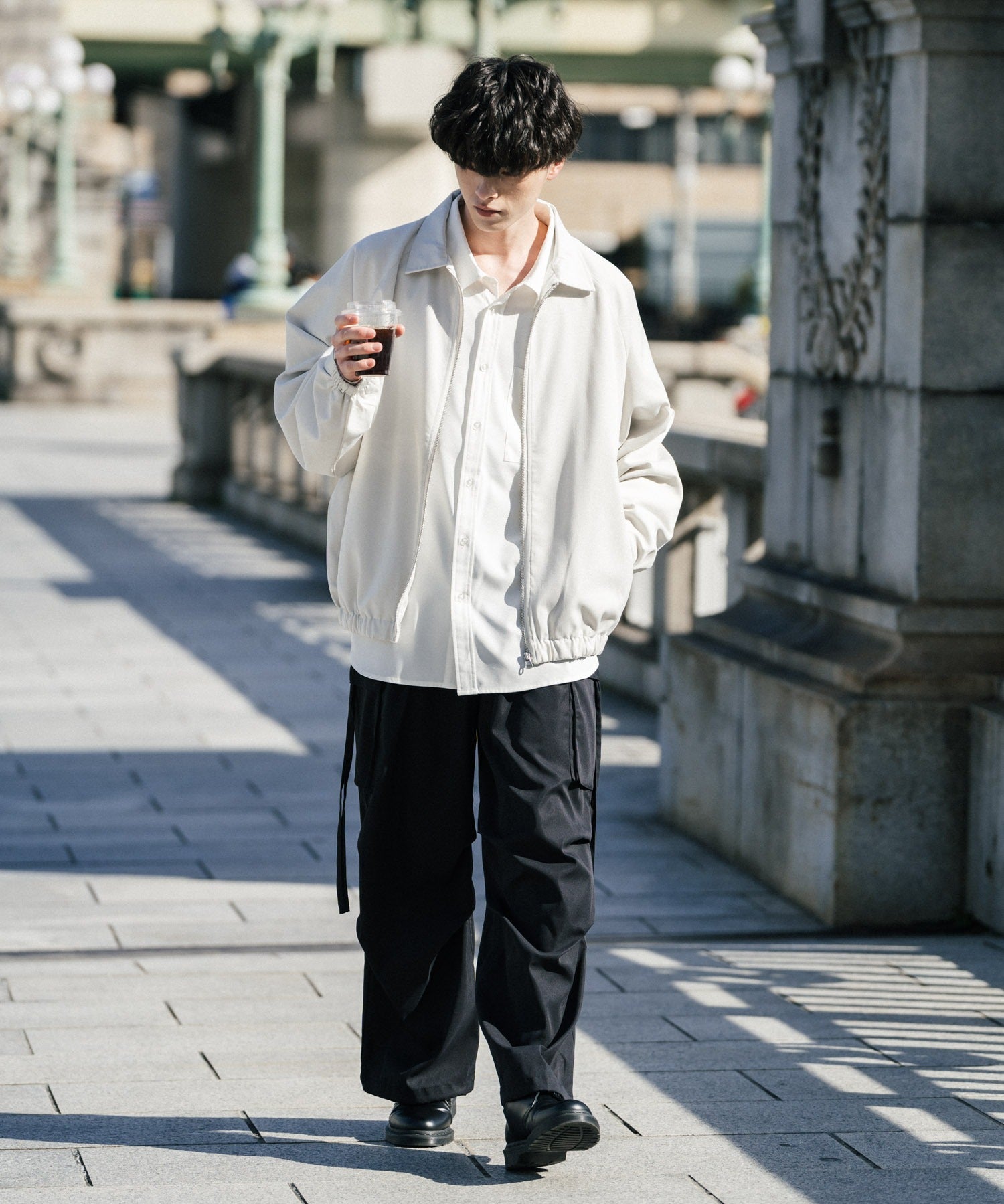 オーバーサイズドルマンスリーブショートブルゾン 13724