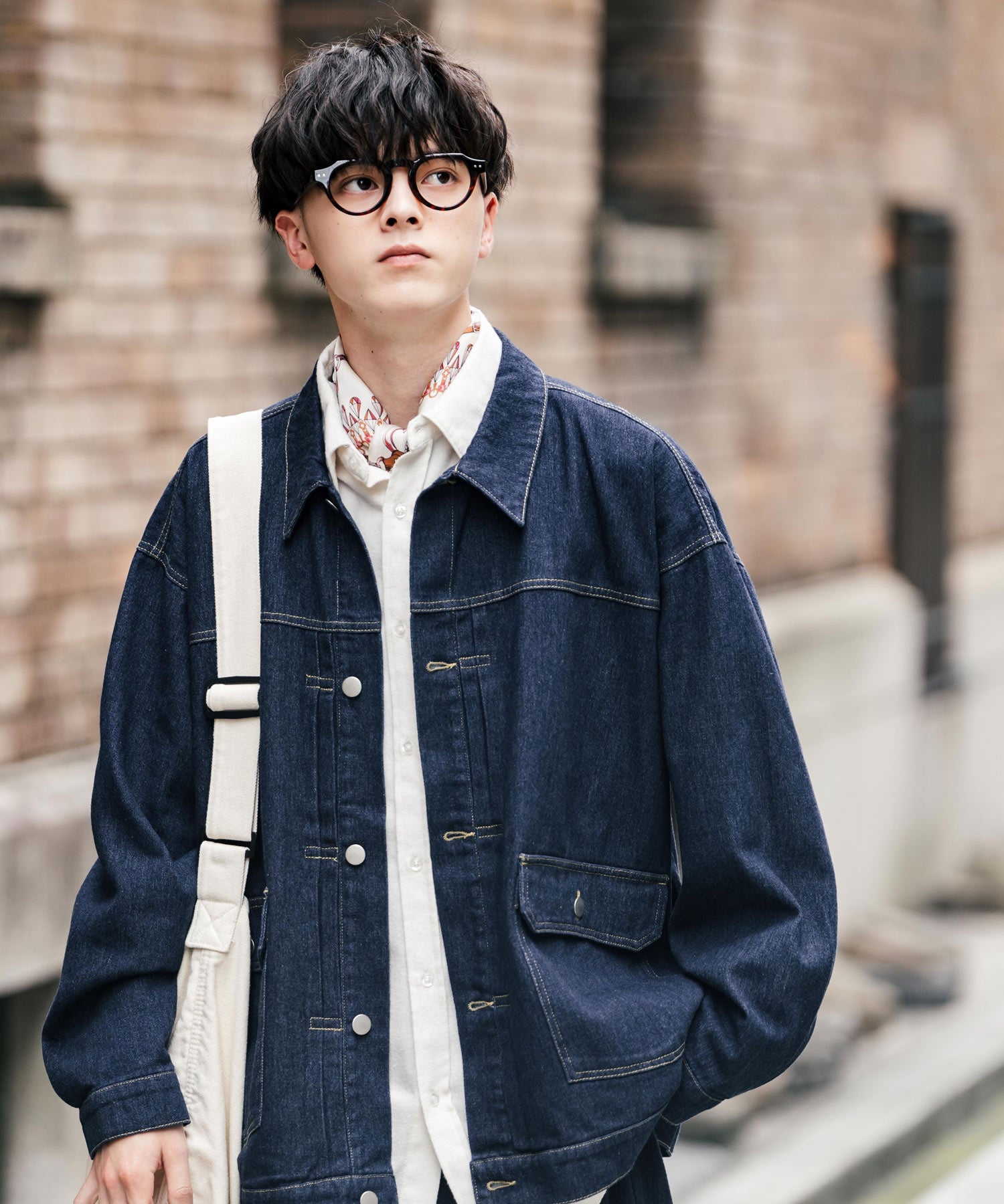 セットアップ】オーバーサイズデニムジャケット＋ワイドパンツ – Rocky