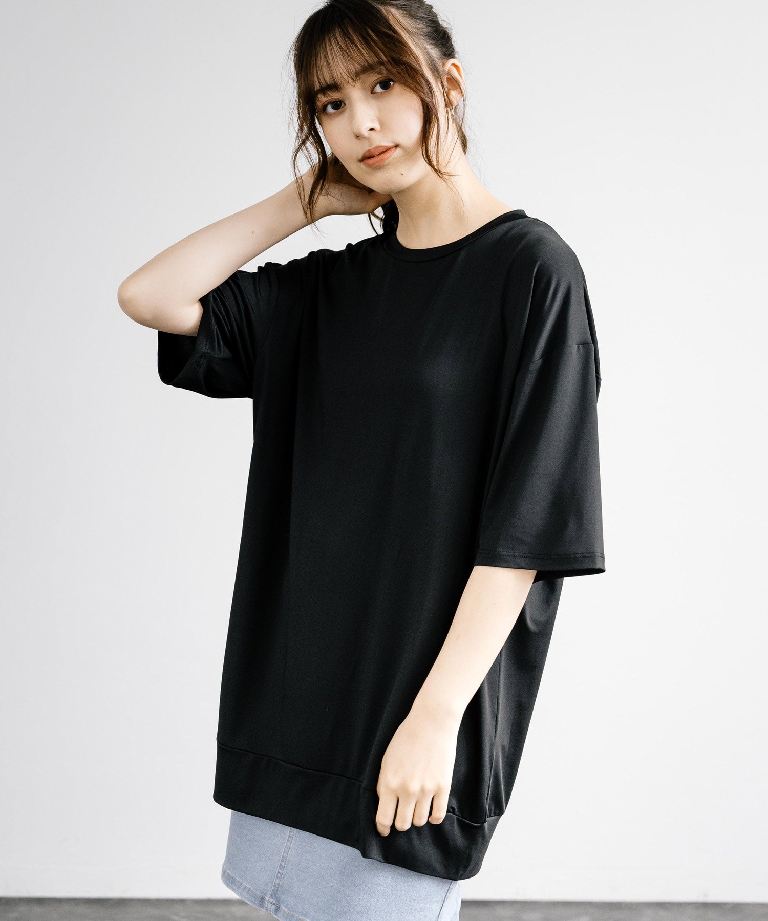 接触冷感プルオーバー半袖ラッシュガード