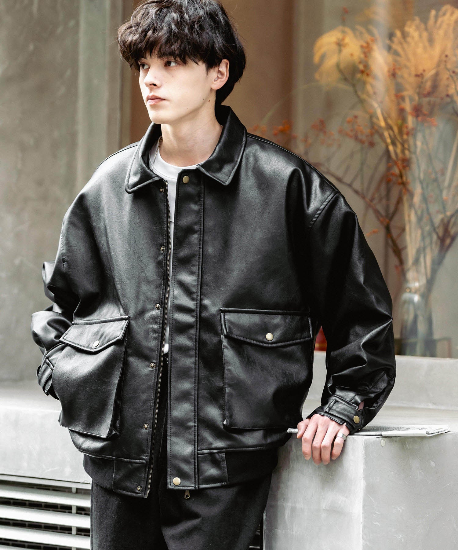 オーバーサイズPUレザー A-2型中綿フライトブルゾン – Rocky Monroe