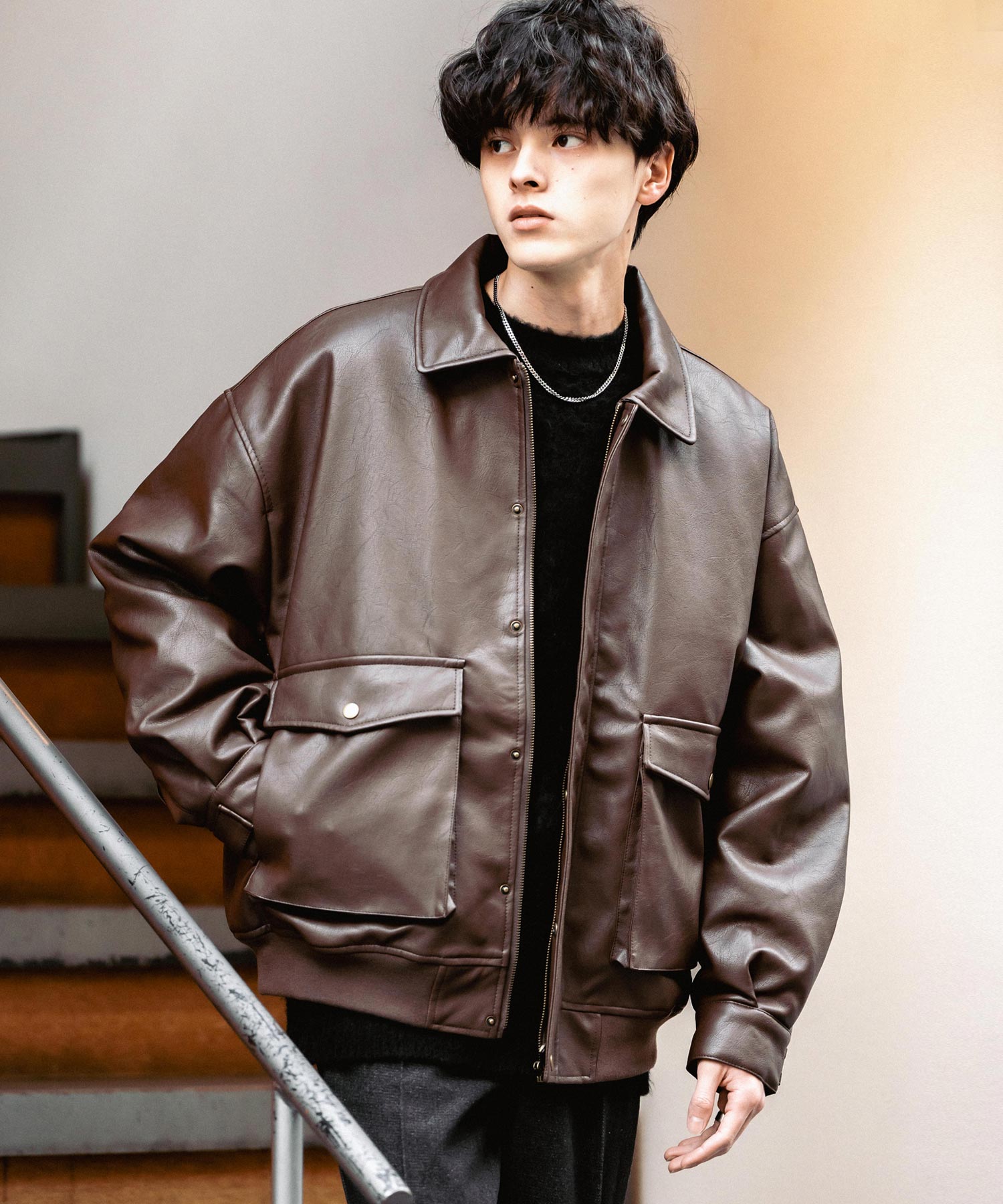 オーバーサイズPUレザー A-2型中綿フライトブルゾン – Rocky Monroe