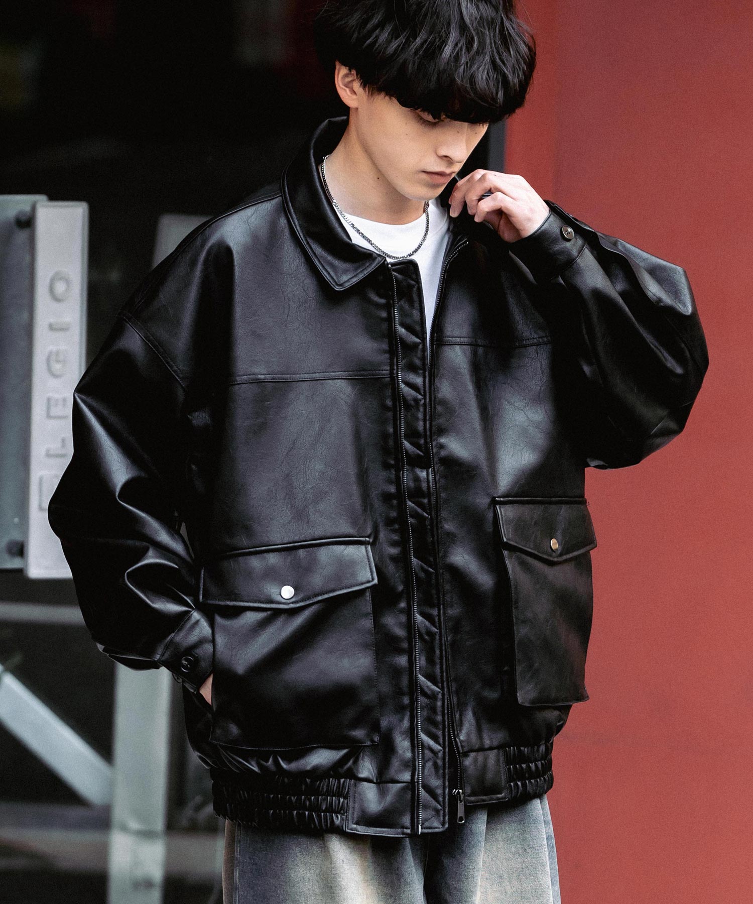 オーバーサイズPUレザー G-1型フライトブルゾン 13760 – Rocky Monroe