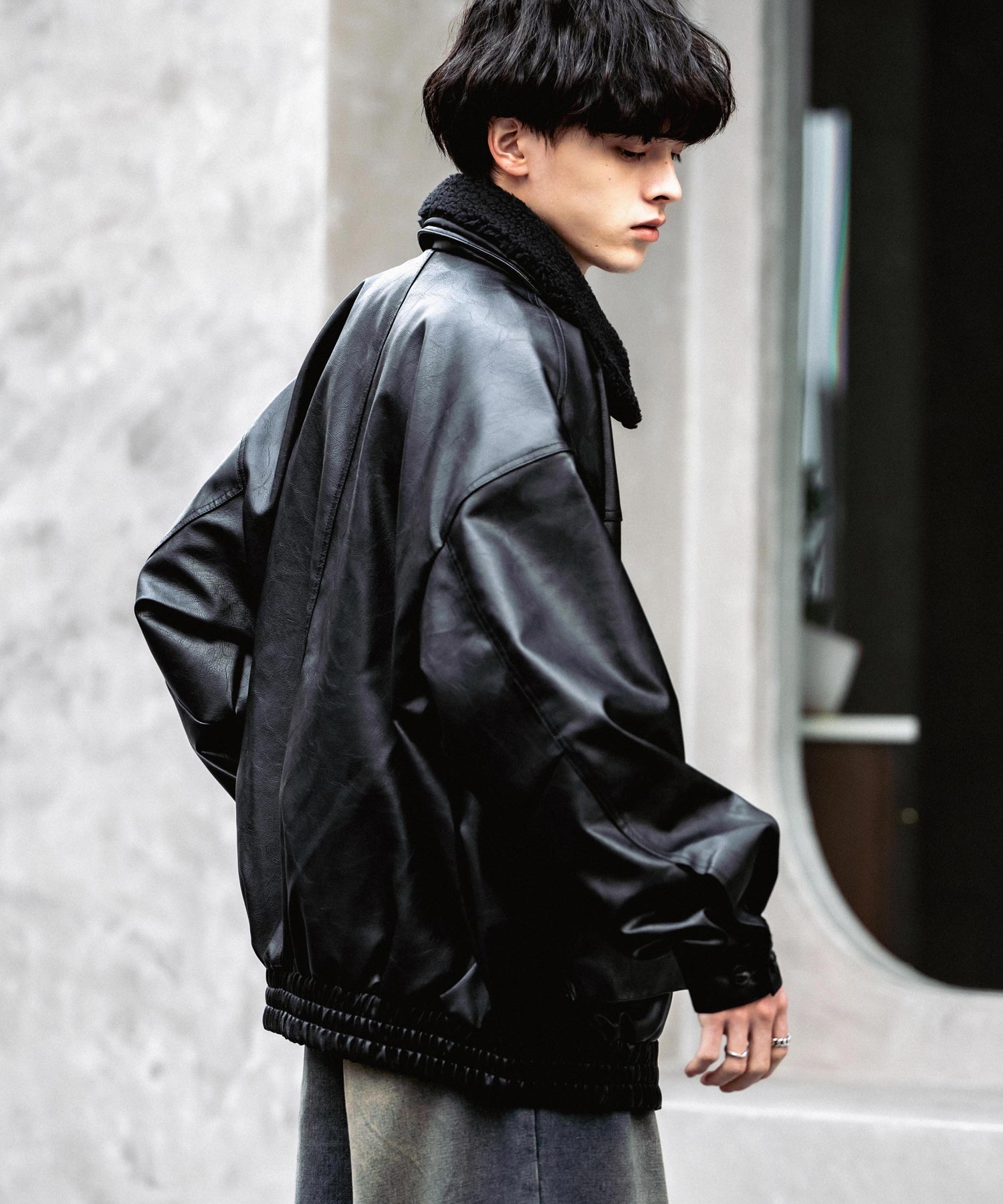 オーバーサイズPUレザー G-1型フライトブルゾン 13760 – Rocky Monroe