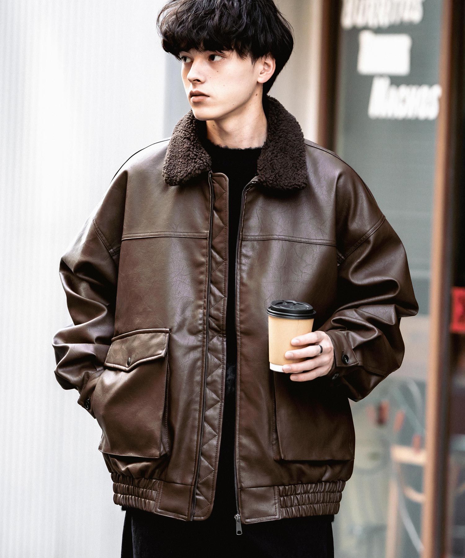 オーバーサイズPUレザー G-1型フライトブルゾン 13760 – Rocky Monroe