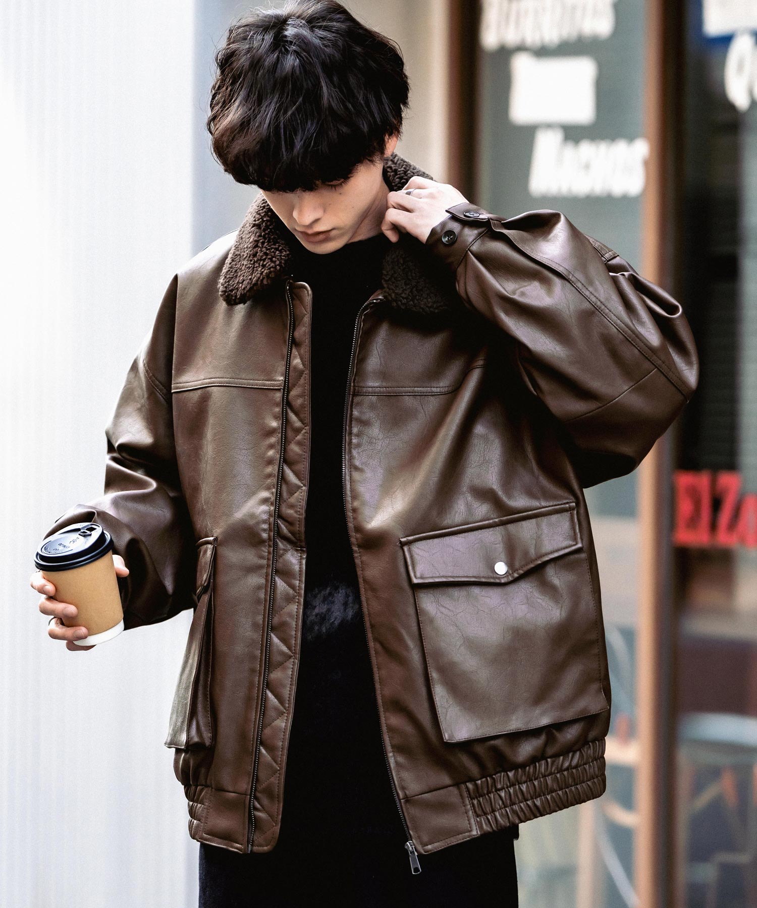 オーバーサイズPUレザー G-1型フライトブルゾン 13760 – Rocky Monroe