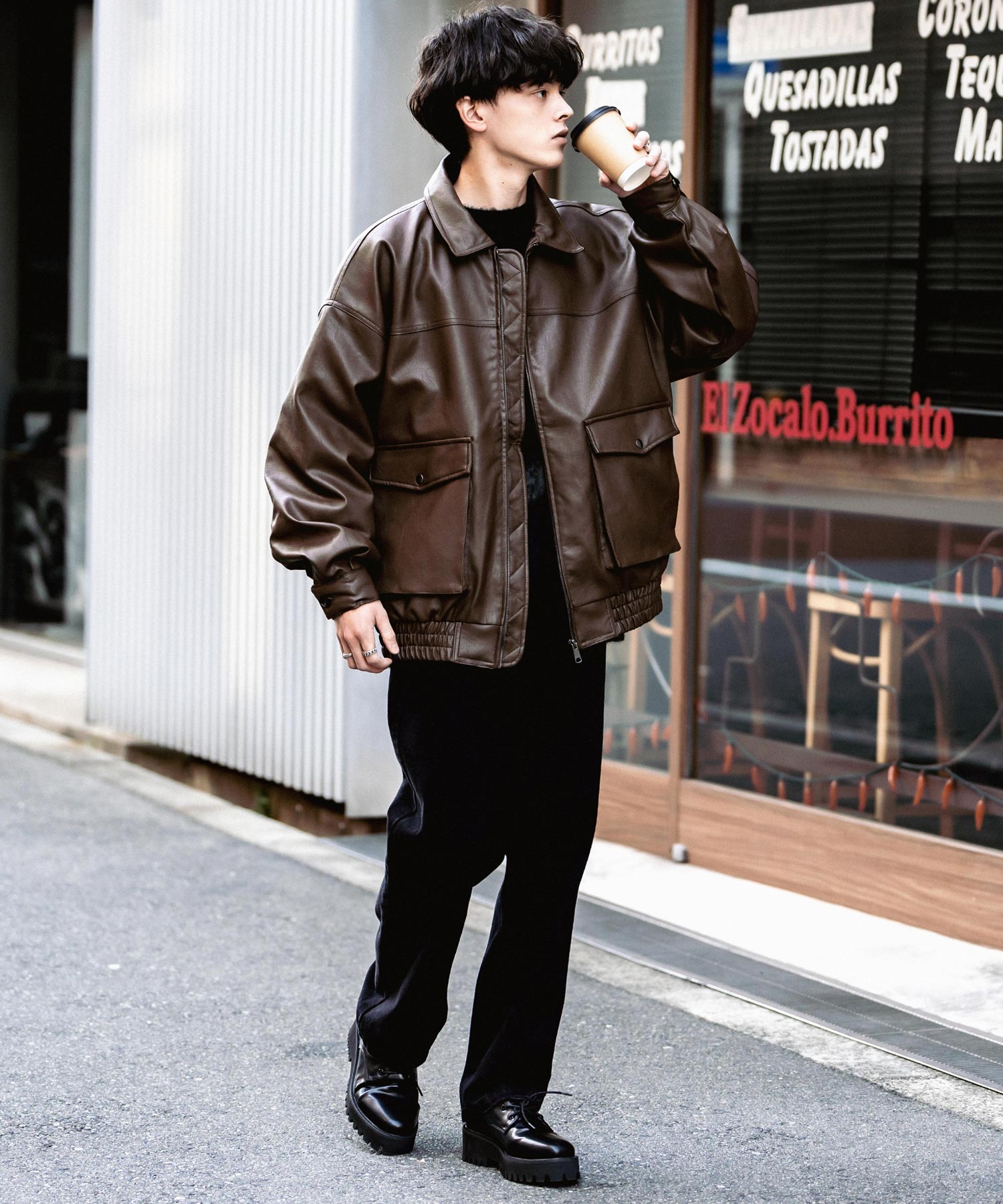 オーバーサイズPUレザー G-1型フライトブルゾン 13760 – Rocky Monroe