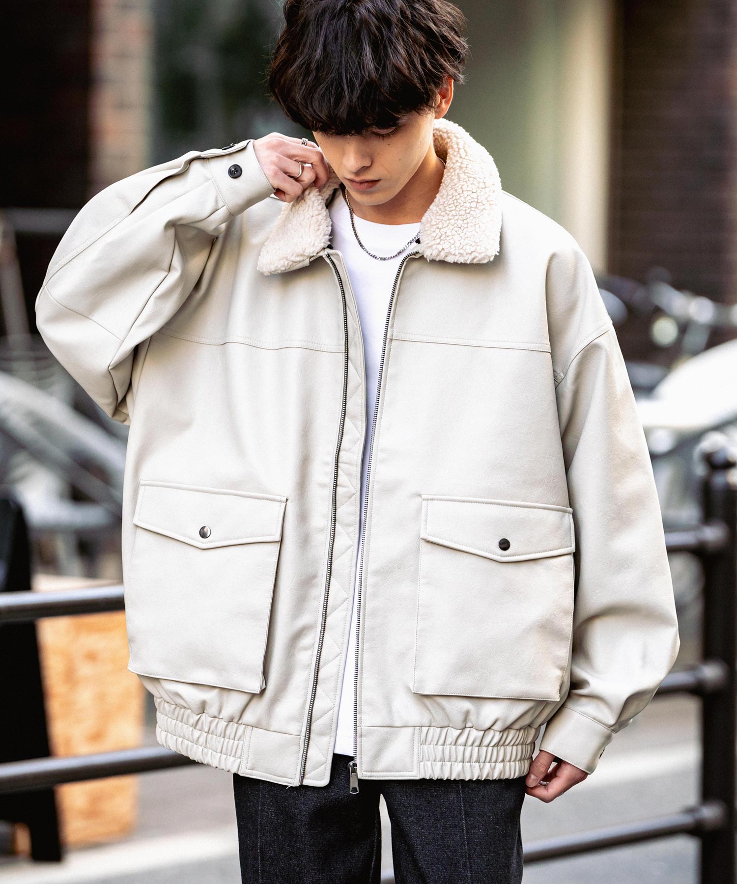 オーバーサイズPUレザー G-1型フライトブルゾン 13760 – Rocky Monroe