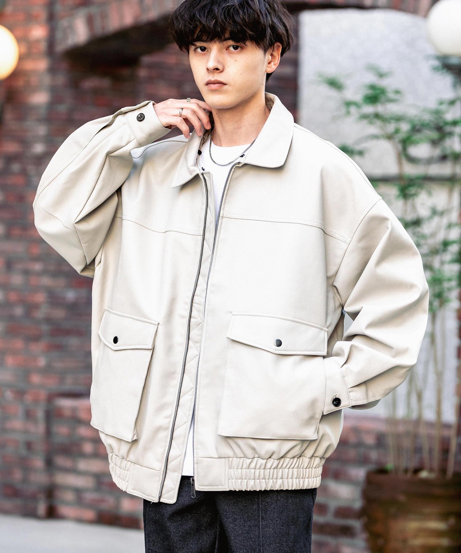 オーバーサイズPUレザー G-1型フライトブルゾン 13760 – Rocky Monroe