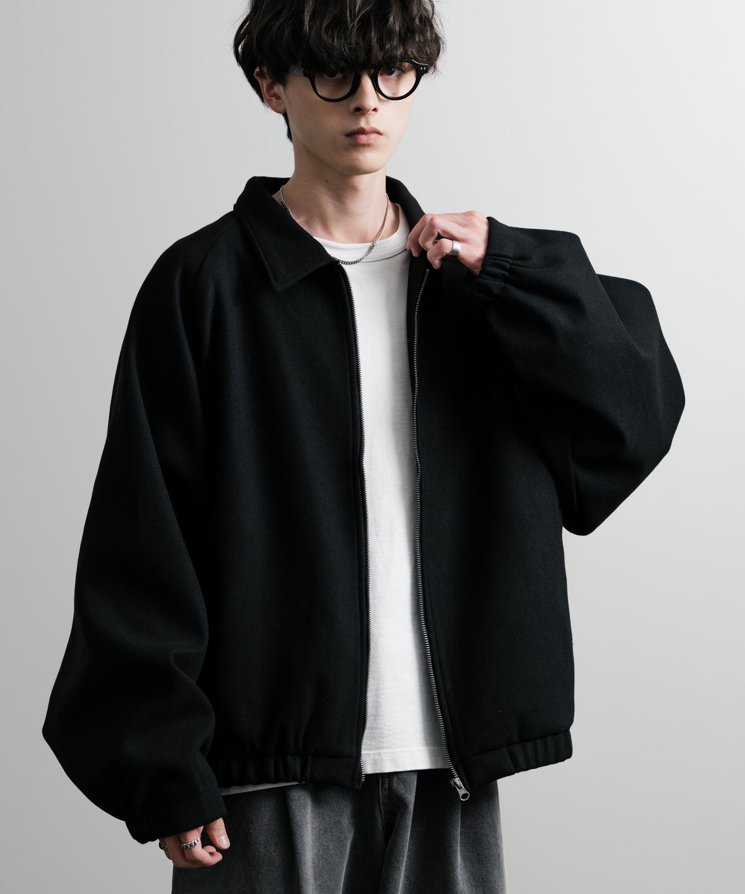 新色追加 オーバーサイズテックメルトンドルマンスリーブショート