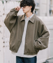 新色追加 オーバーサイズテックメルトンドルマンスリーブショートブルゾン 13764