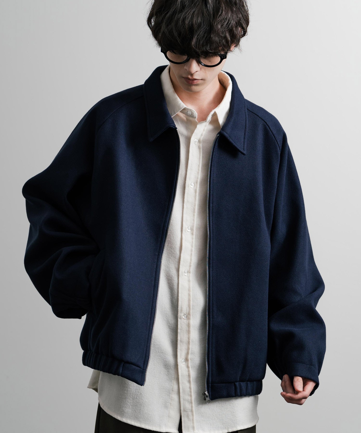 新色追加 オーバーサイズテックメルトンドルマンスリーブショート