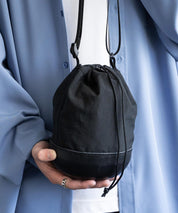 Butler Verner Sails バトラーバーナーセイルズ 日本製/国産 モールドレザー×シワ加工ナイロン巾着ショルダー JA-2865 13793