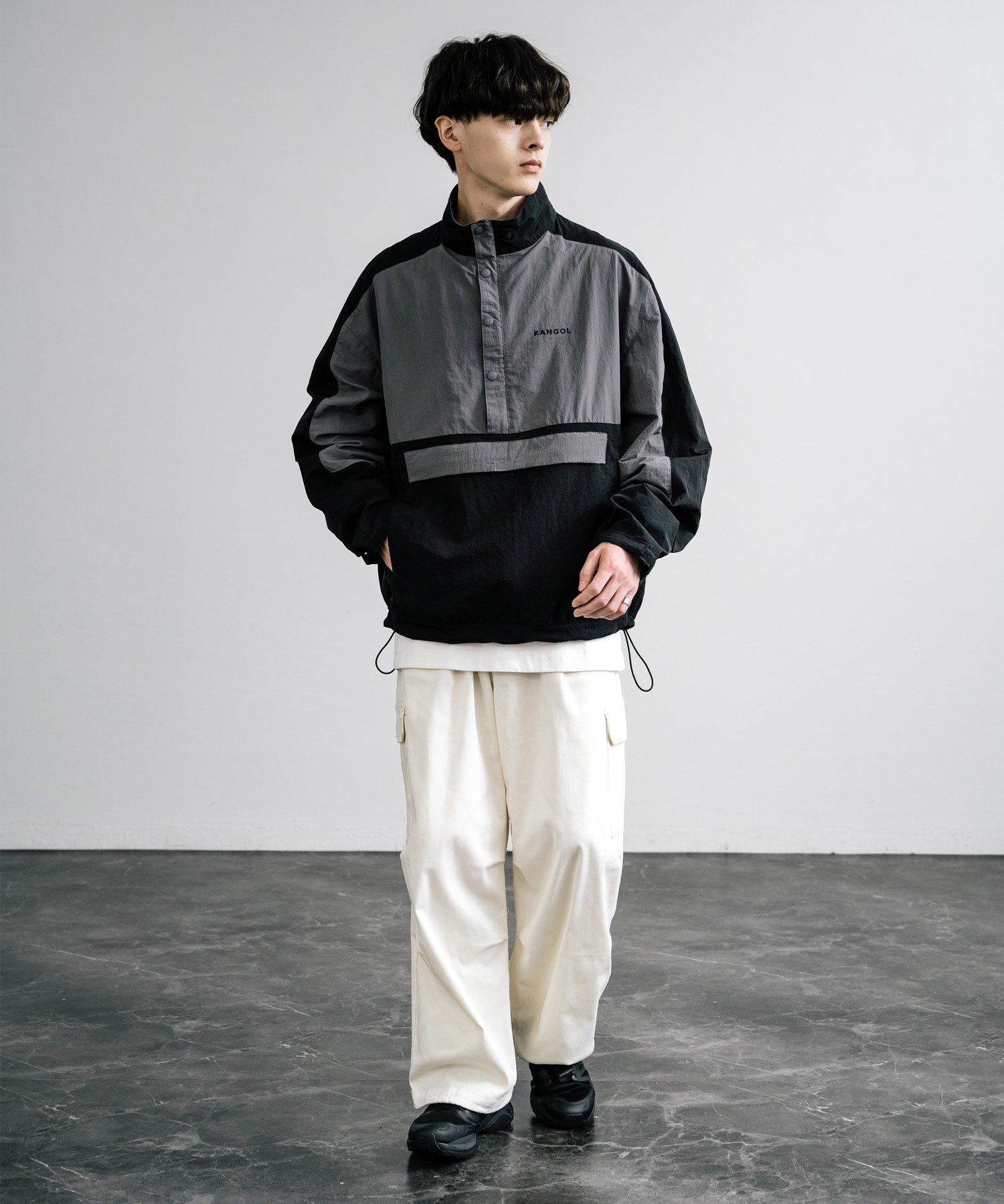 KANGOL カンゴール 別注コラボ オーバーサイズアノラックジャケット