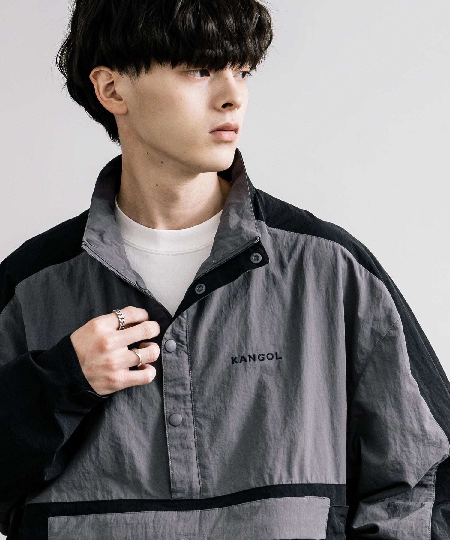 KANGOL カンゴール 別注コラボ オーバーサイズアノラックジャケット