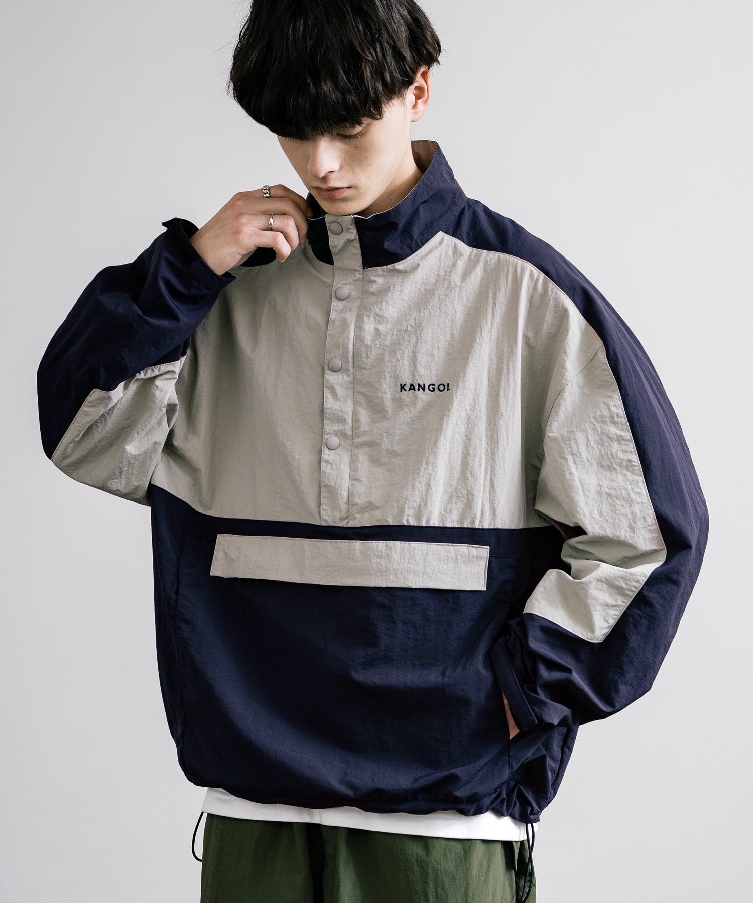 KANGOL カンゴール 別注コラボ オーバーサイズアノラックジャケット