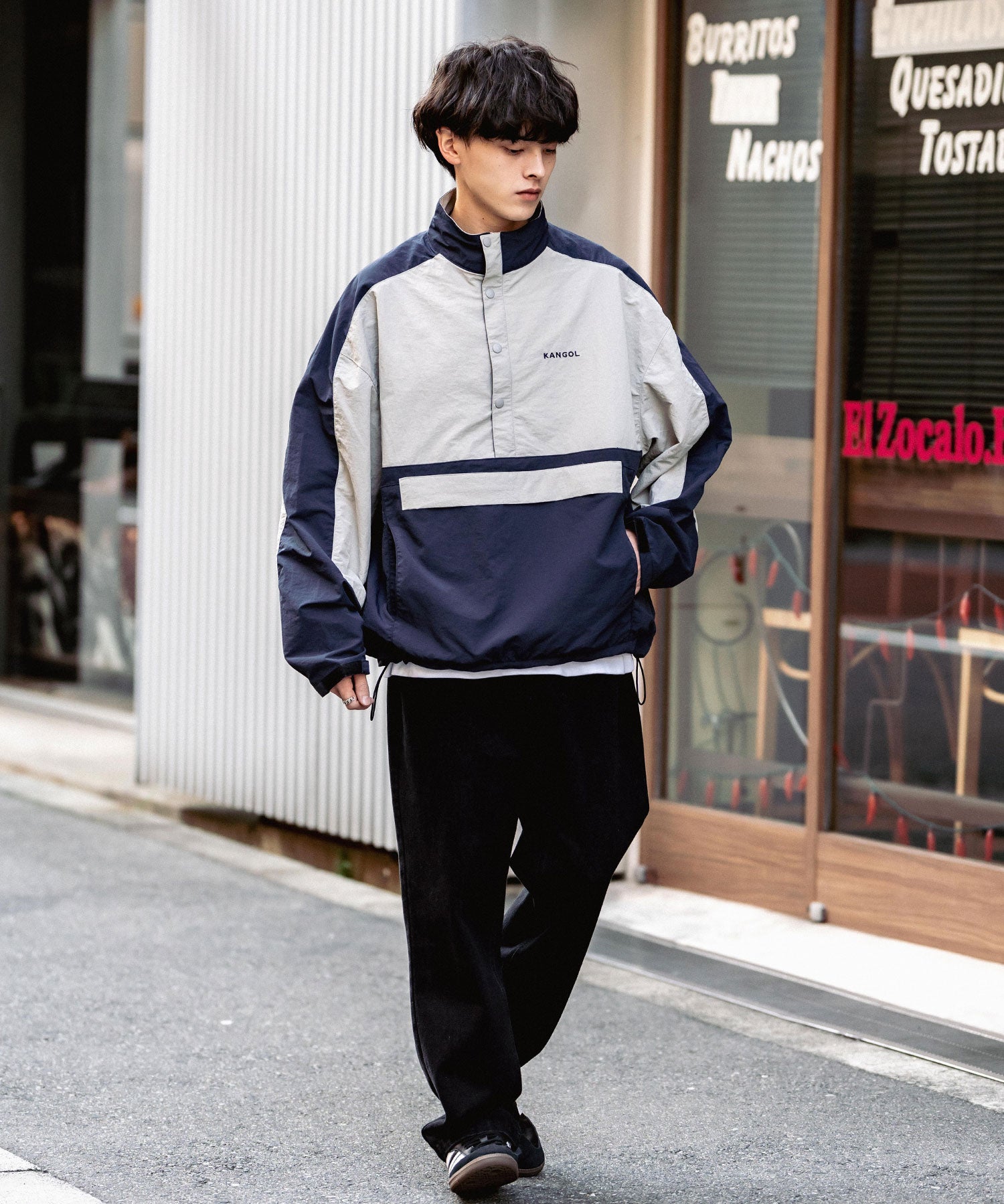 KANGOL カンゴール 別注コラボ オーバーサイズアノラックジャケット