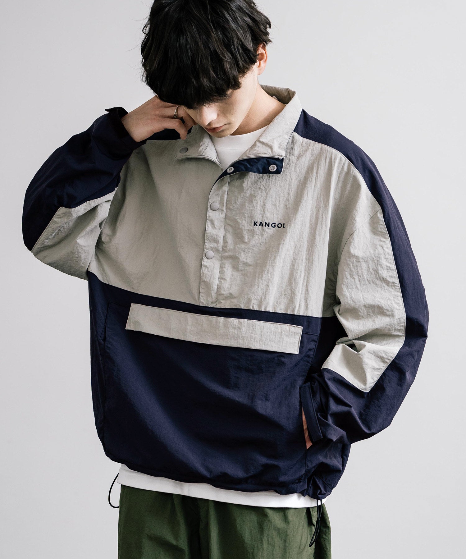 KANGOL カンゴール 別注コラボ オーバーサイズアノラックジャケット