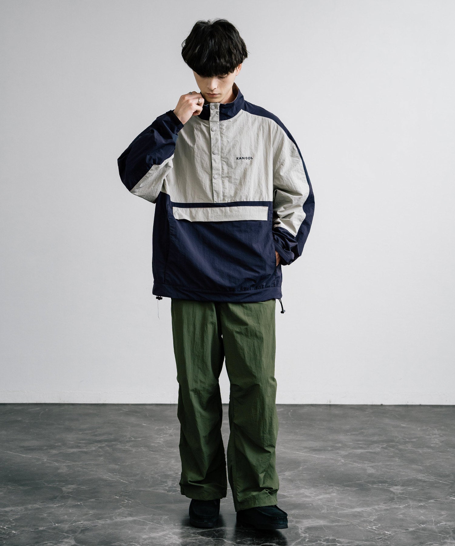 KANGOL カンゴール 別注コラボ オーバーサイズアノラックジャケット