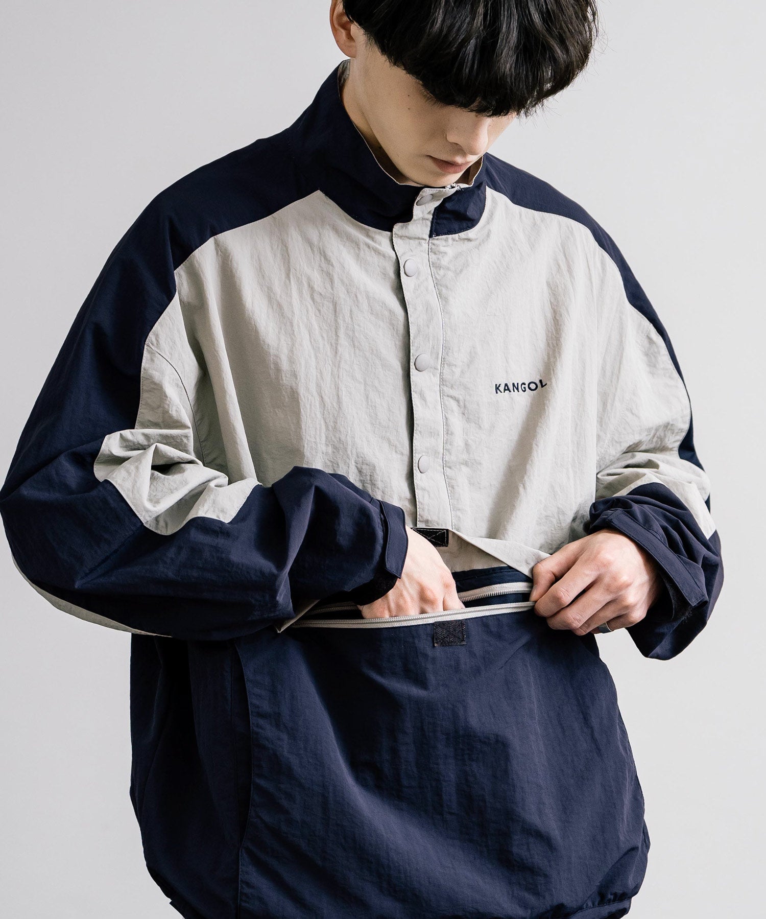 KANGOL カンゴール 別注コラボ オーバーサイズアノラックジャケット