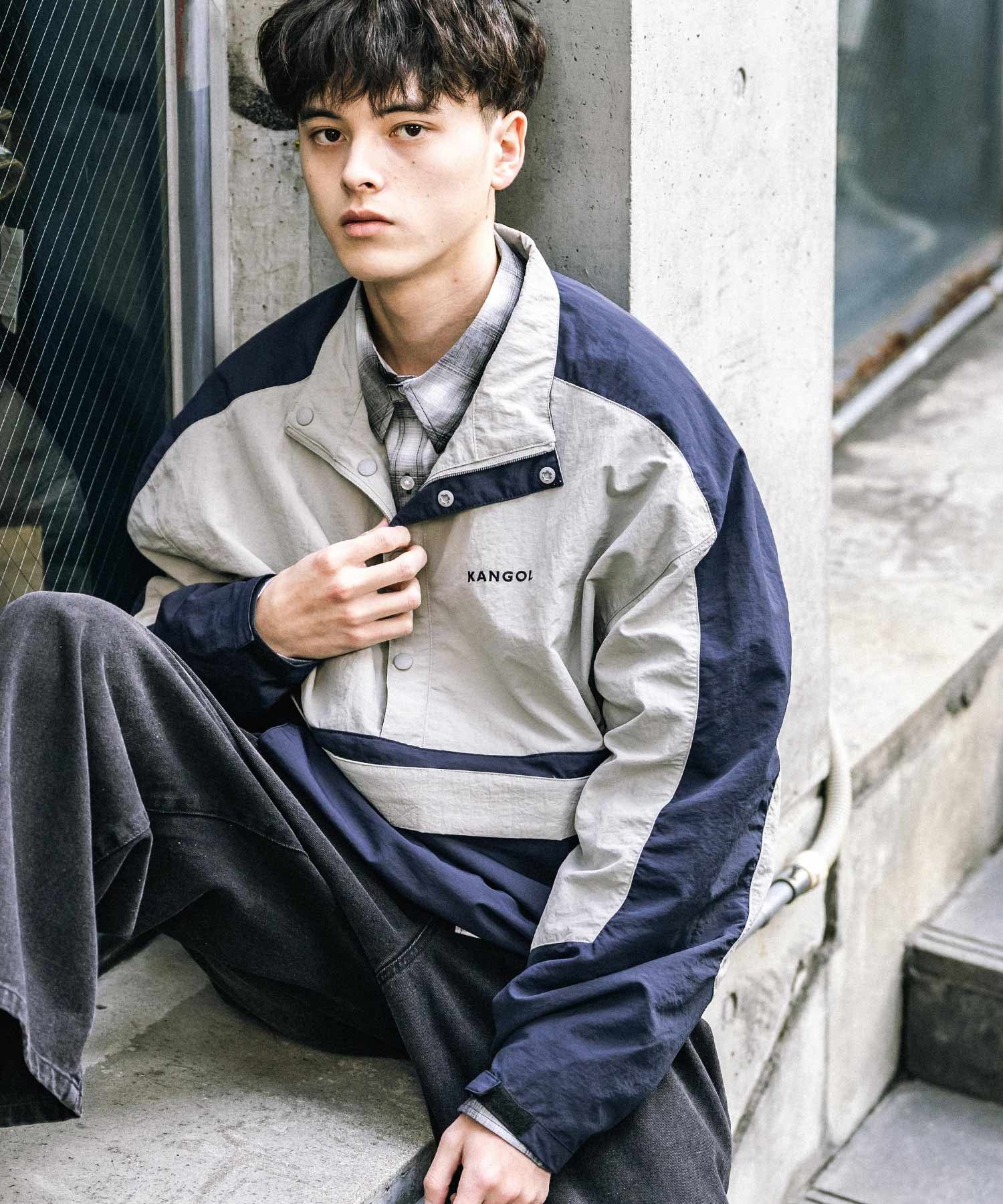 KANGOL カンゴール 別注コラボ オーバーサイズアノラックジャケット