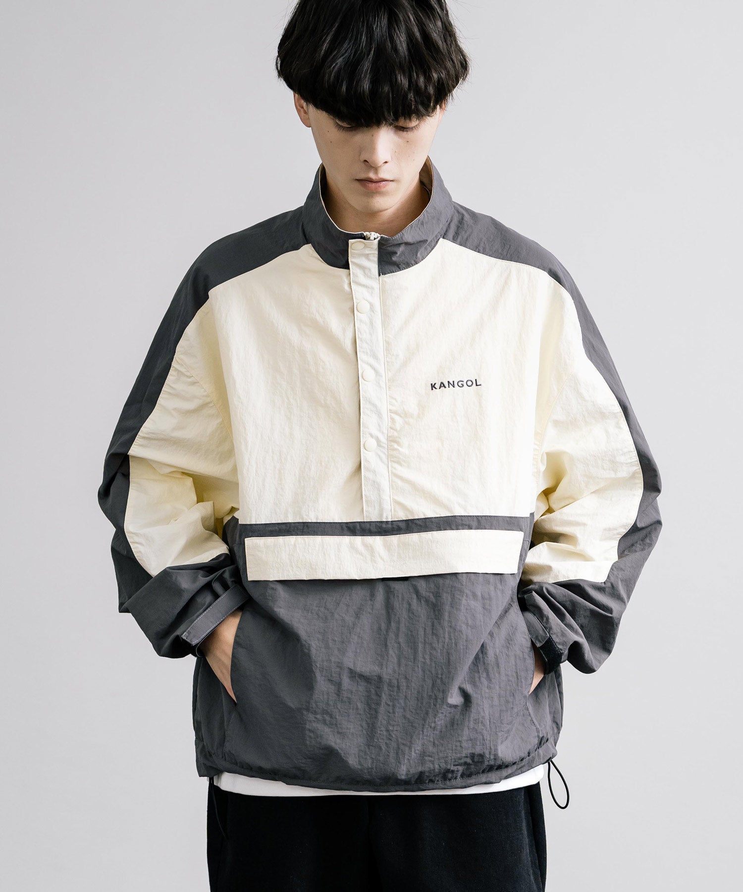 KANGOL カンゴール 別注コラボ オーバーサイズアノラックジャケット