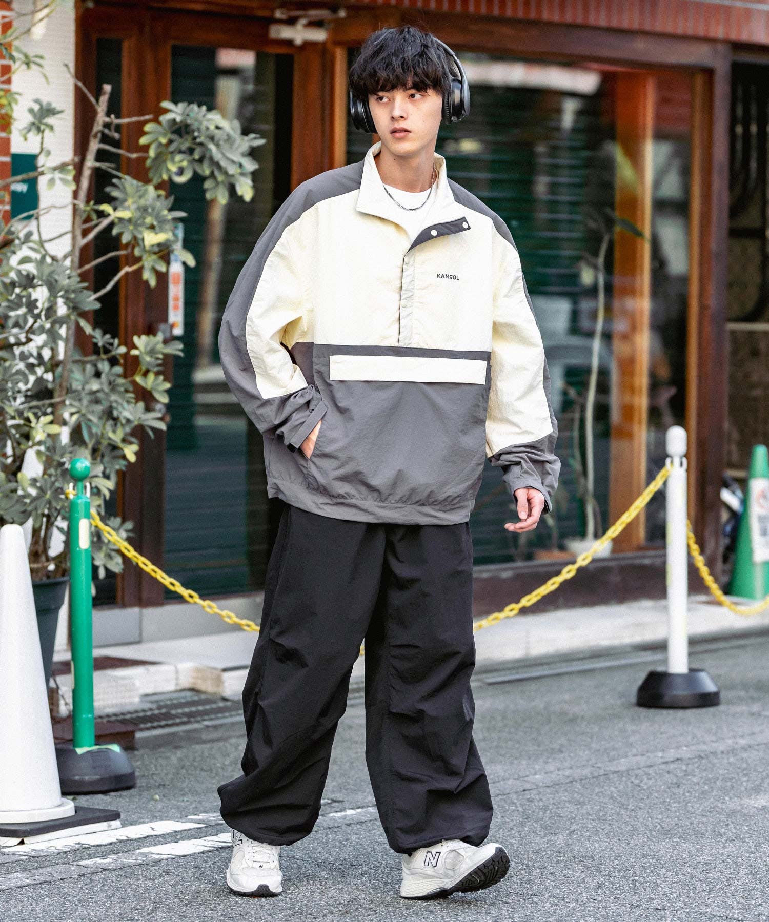 KANGOL カンゴール 別注コラボ オーバーサイズアノラックジャケット