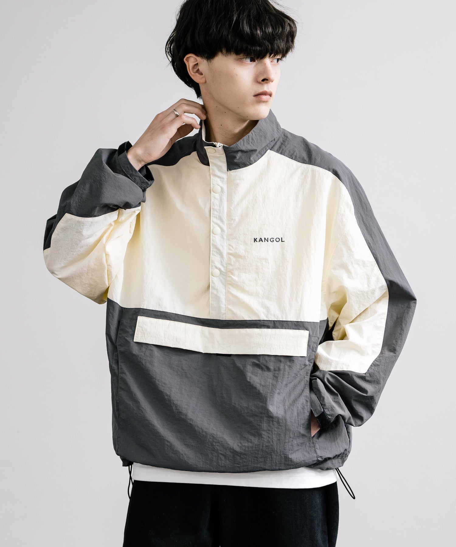 KANGOL カンゴール 別注コラボ オーバーサイズアノラックジャケット