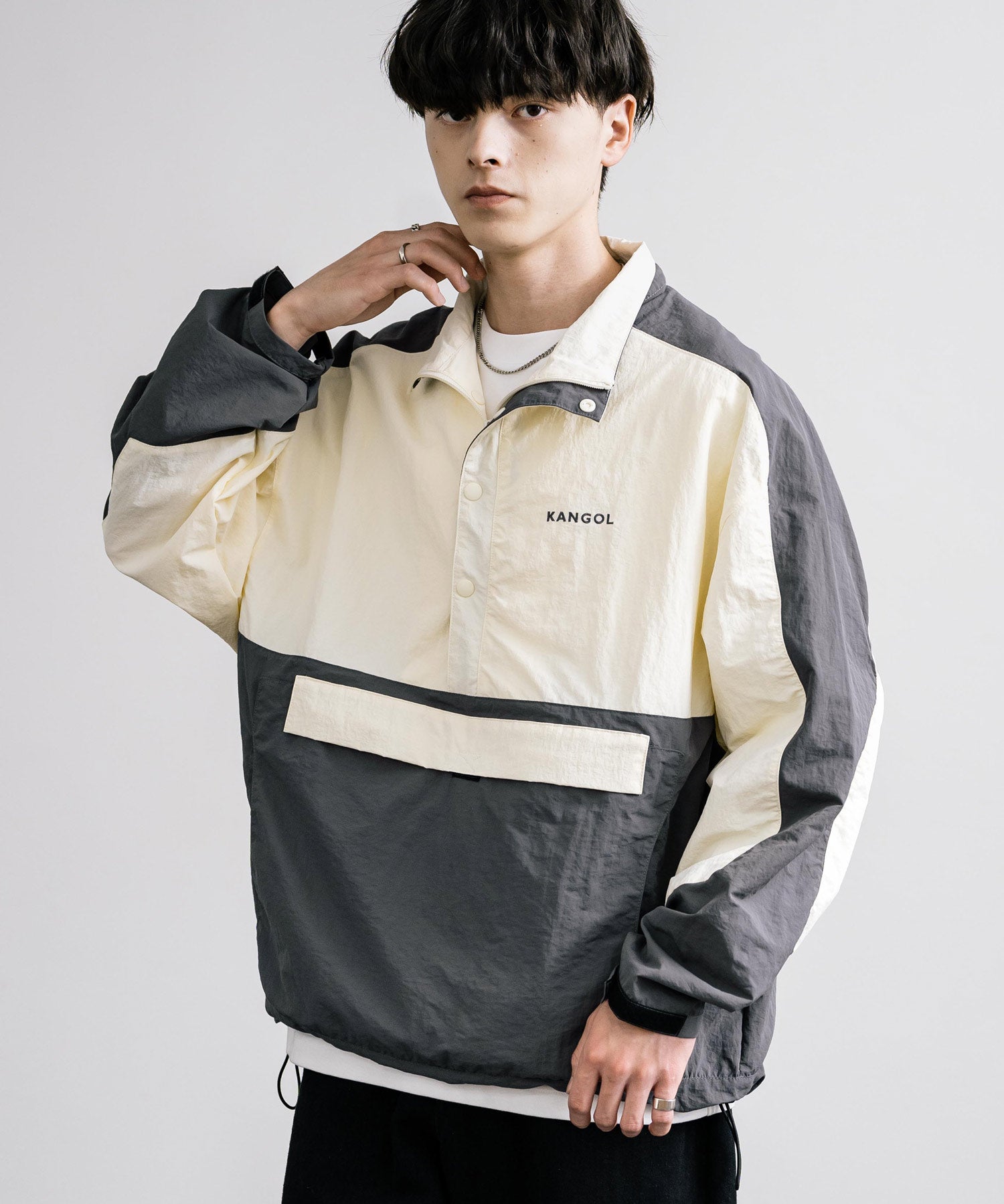 KANGOL カンゴール 別注コラボ オーバーサイズアノラックジャケット