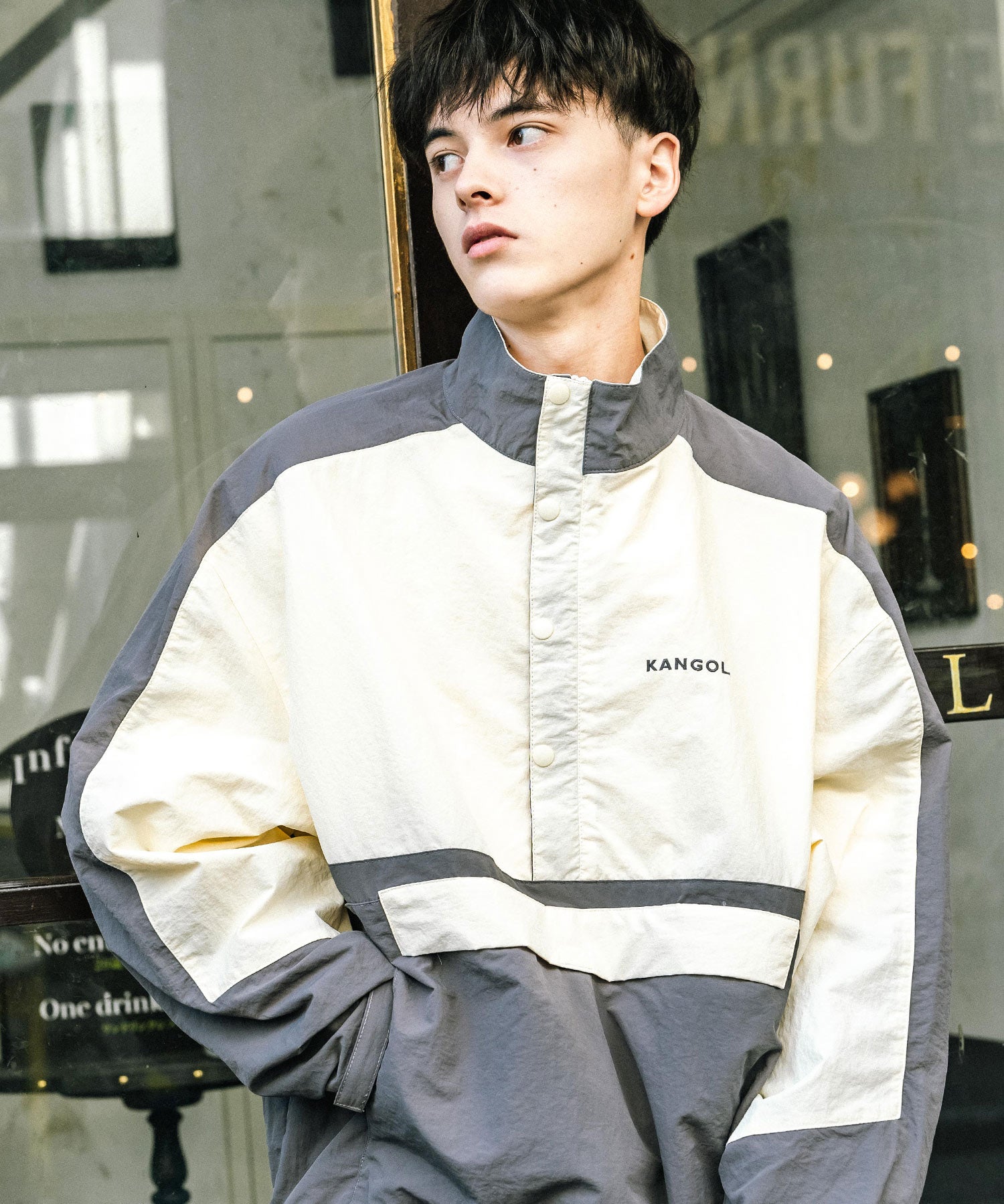KANGOL カンゴール 別注コラボ オーバーサイズアノラックジャケット