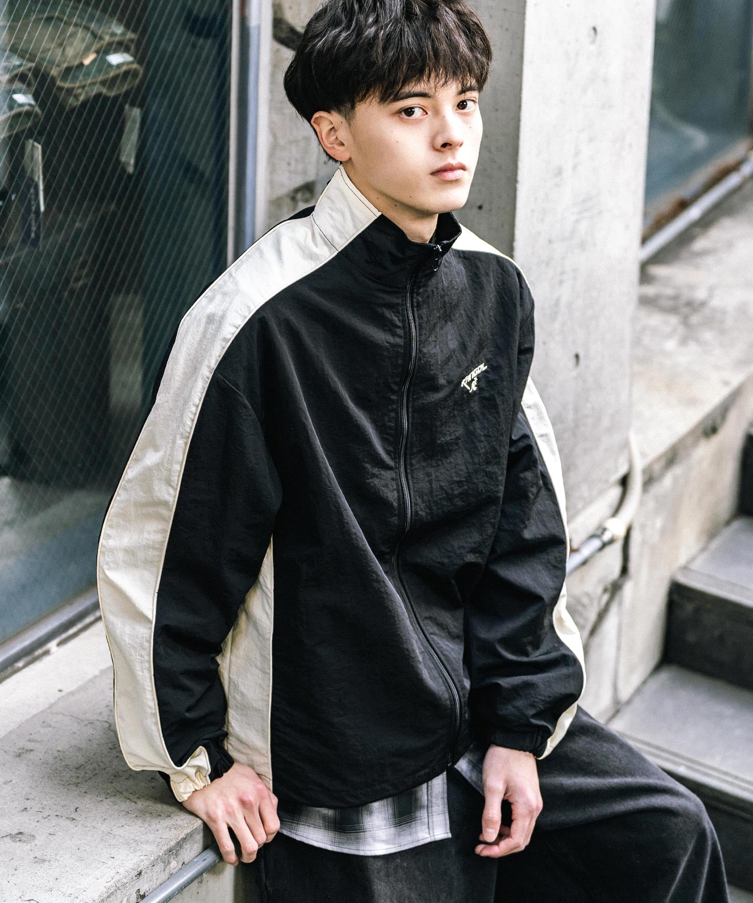 KANGOL カンゴール 別注コラボ オーバーサイズナイロントラックジャケット