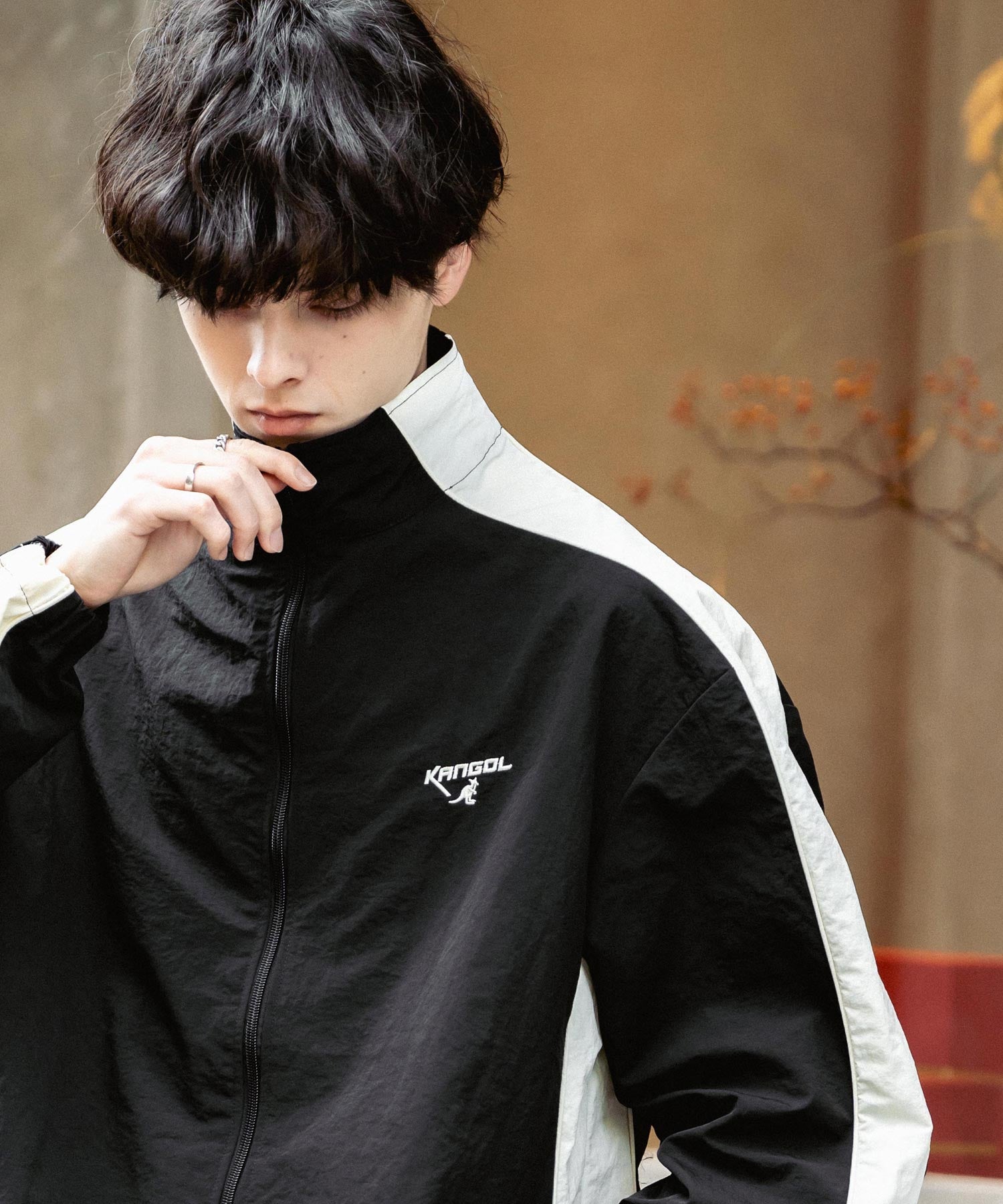 KANGOL カンゴール 別注コラボ オーバーサイズナイロントラックジャケット