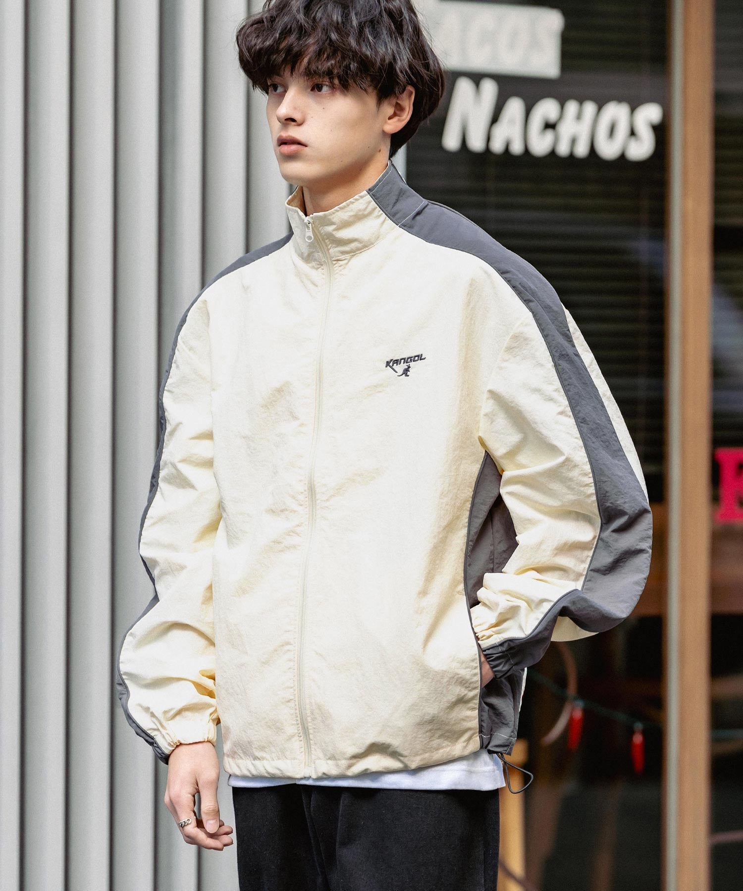 KANGOL カンゴール 別注コラボ オーバーサイズナイロントラックジャケット