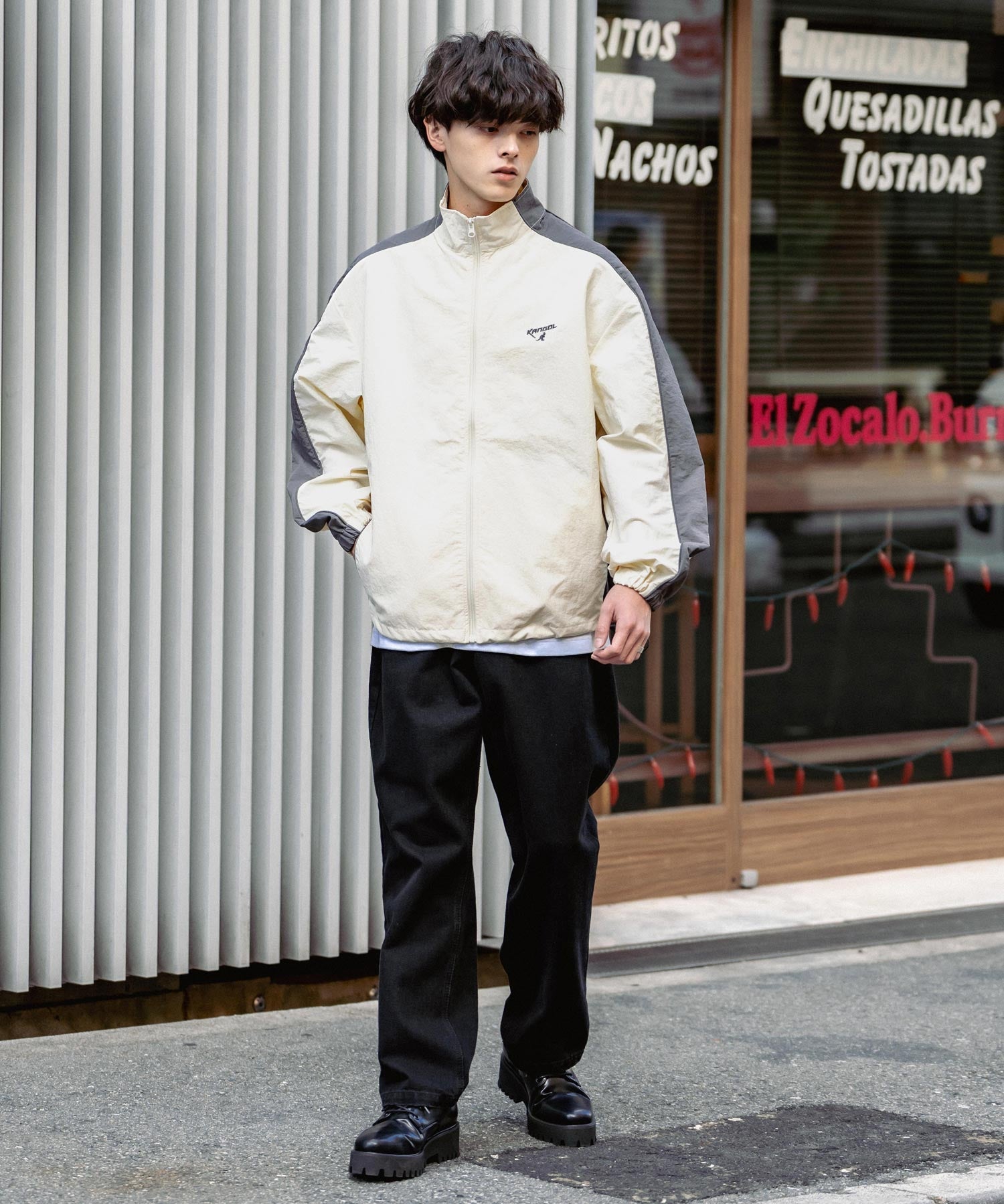KANGOL カンゴール 別注コラボ オーバーサイズナイロントラックジャケット