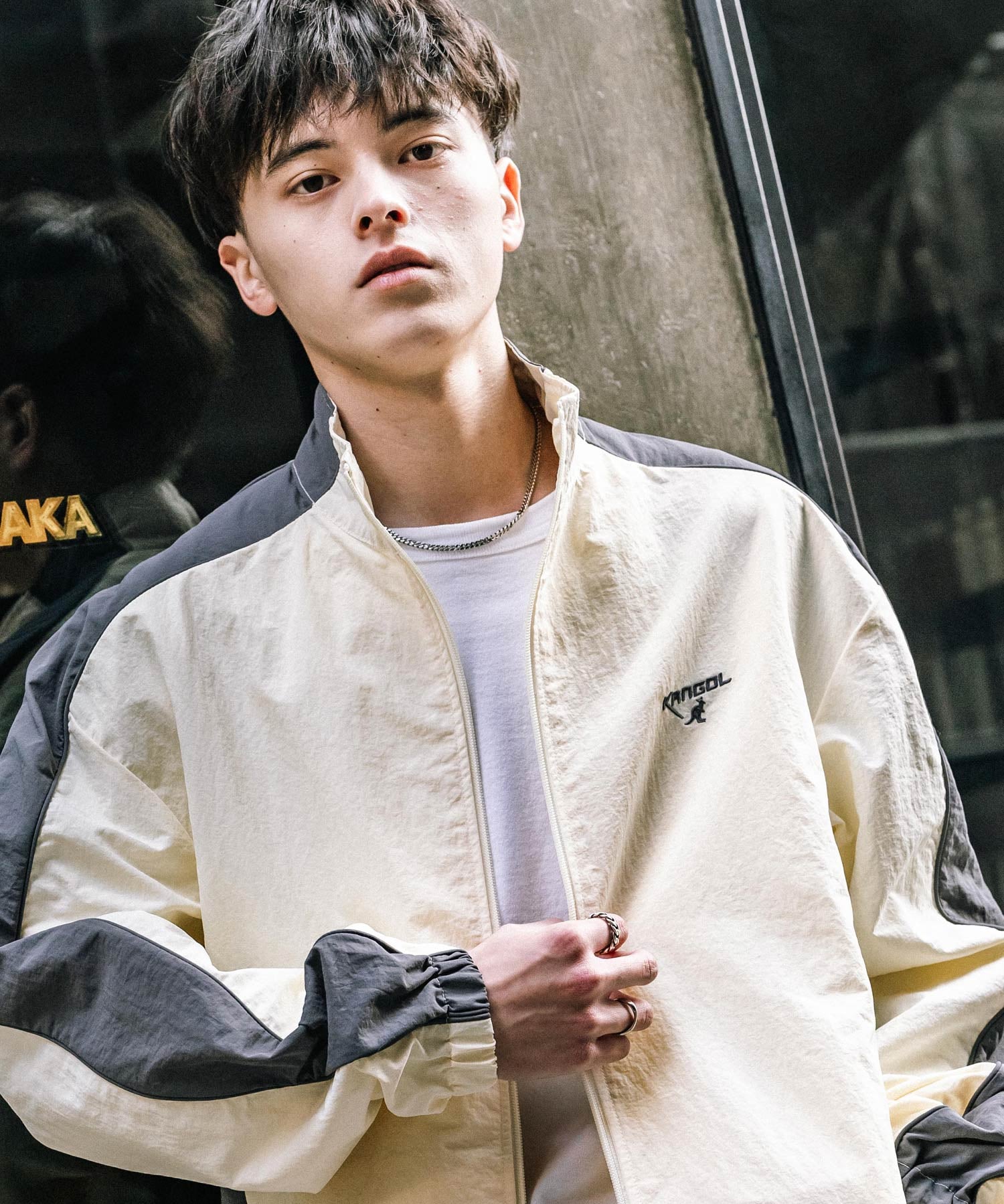 KANGOL カンゴール 別注コラボ オーバーサイズナイロントラックジャケット