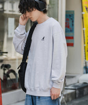 新色追加 KANGOL カンゴール 別注コラボ オーバーサイズ裏起毛ワンポイントロゴ刺繍スウェット 13836 【セットアップ可能】