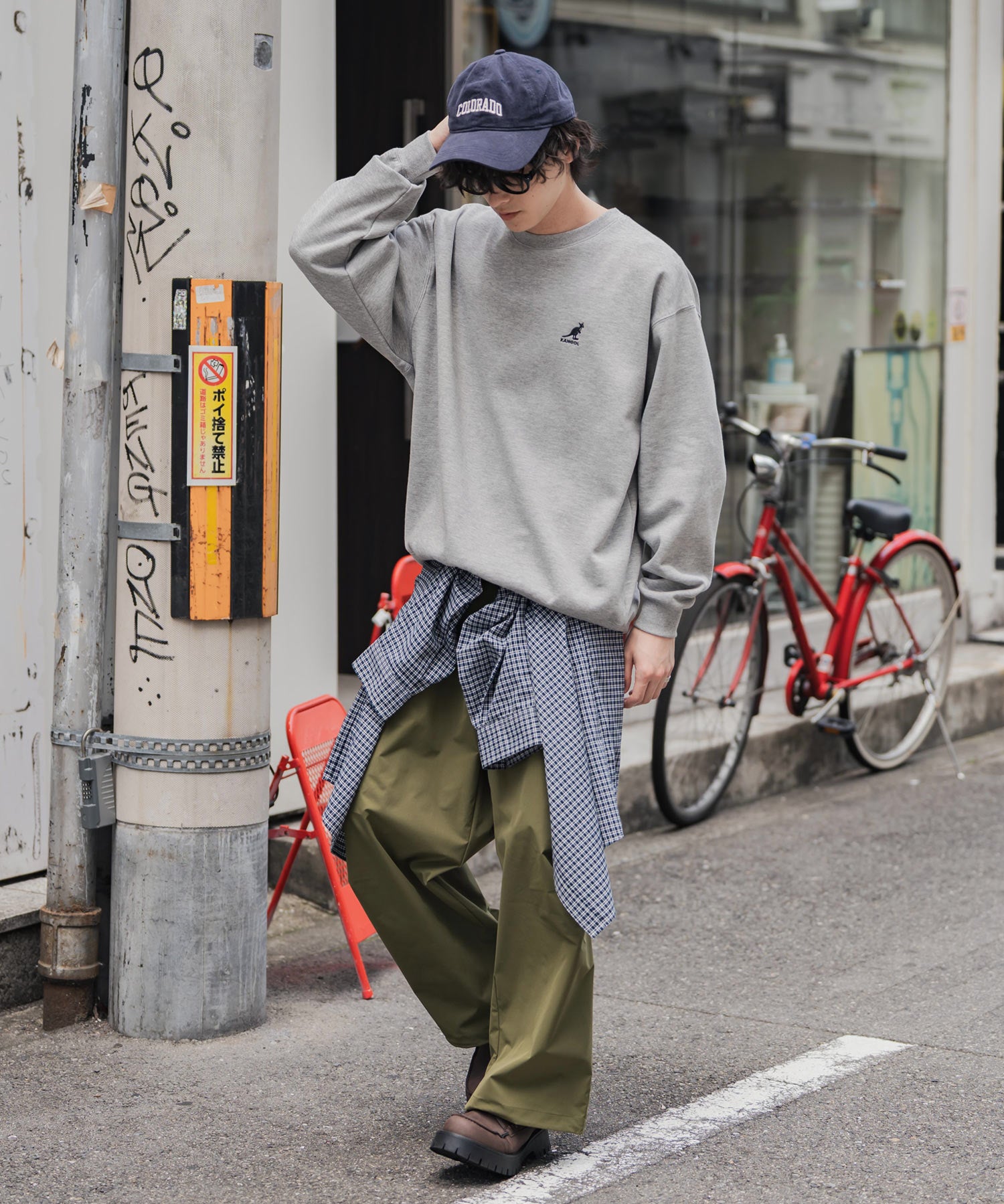 新色追加 KANGOL カンゴール 別注コラボ オーバーサイズ裏起毛ワンポイントロゴ刺繍スウェット 13836 【セットアップ可能】