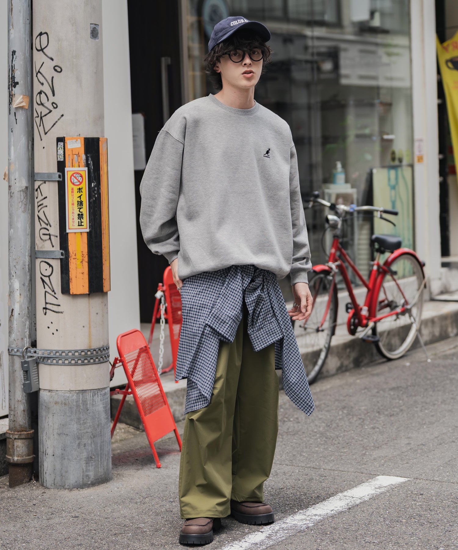 新色追加 KANGOL カンゴール 別注コラボ オーバーサイズ裏起毛ワンポイントロゴ刺繍スウェット 13836 【セットアップ可能】