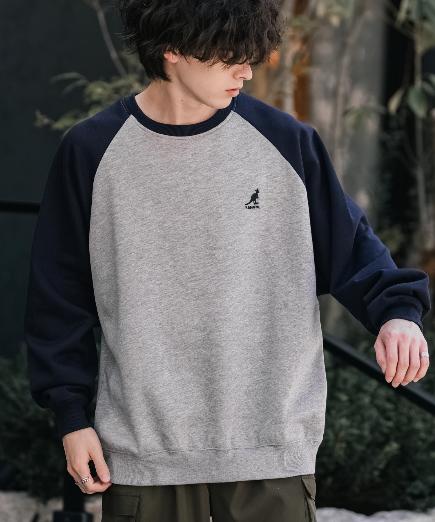 新色追加 KANGOL カンゴール 別注コラボ オーバーサイズ裏起毛ワンポイントロゴ刺繍スウェット 13836