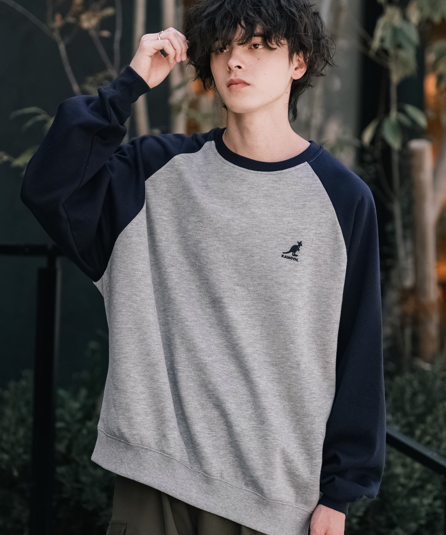 新色追加 KANGOL カンゴール 別注コラボ オーバーサイズ裏起毛ワンポイントロゴ刺繍スウェット 13836