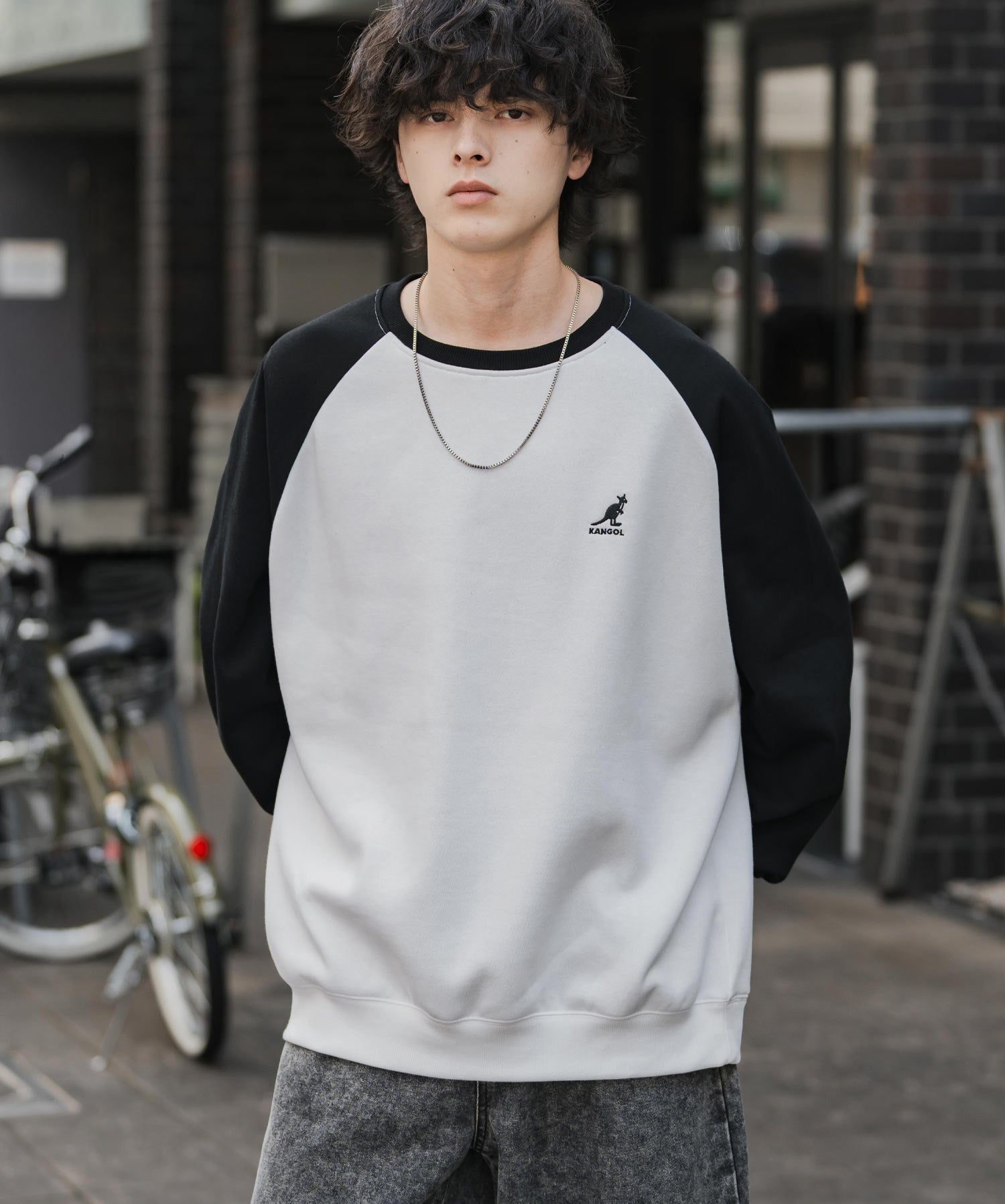 新色追加 KANGOL カンゴール 別注コラボ オーバーサイズ裏起毛ワンポイントロゴ刺繍スウェット 13836 【セットアップ可能】