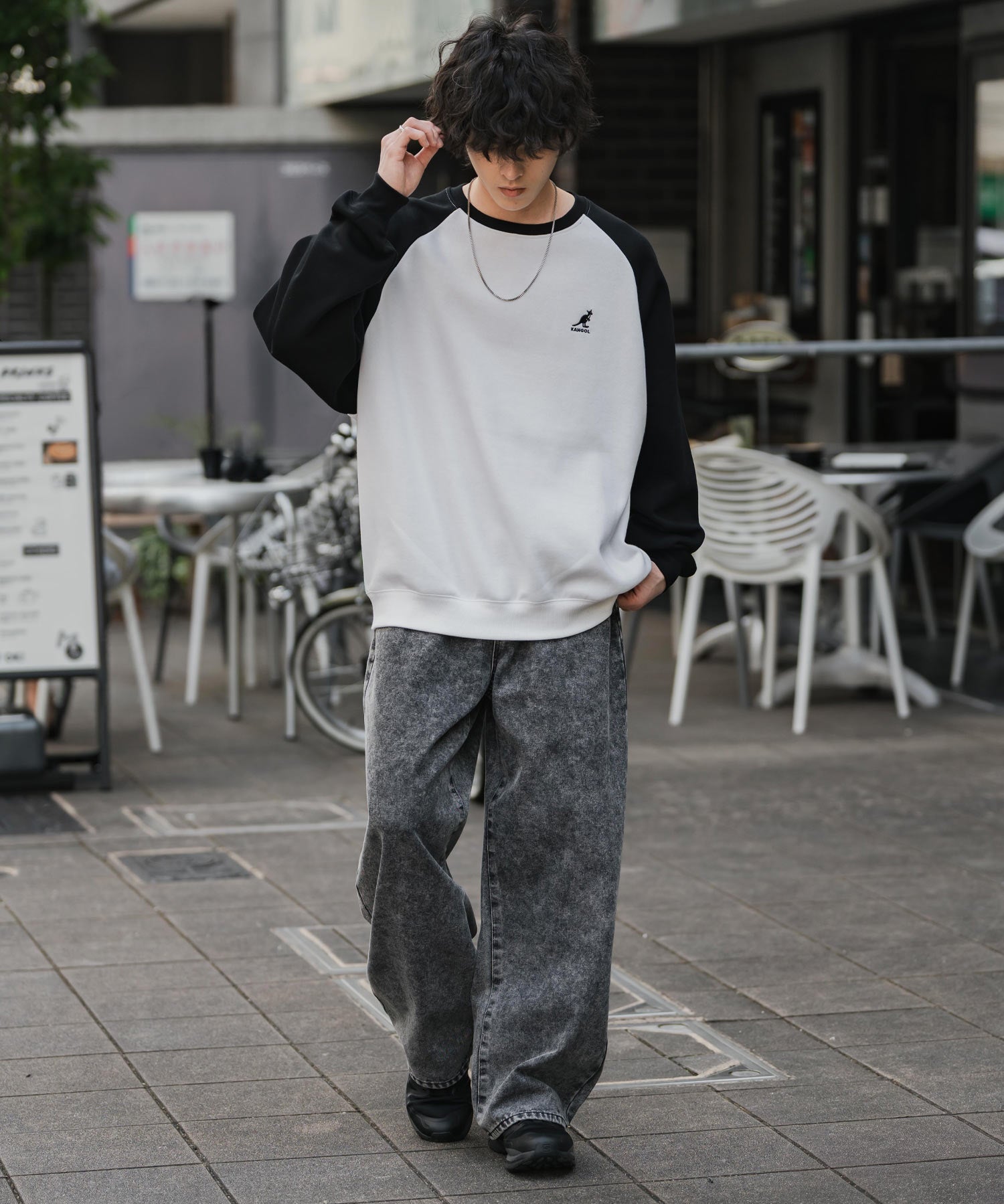 新色追加 KANGOL カンゴール 別注コラボ オーバーサイズ裏起毛ワンポイントロゴ刺繍スウェット 13836 【セットアップ可能】